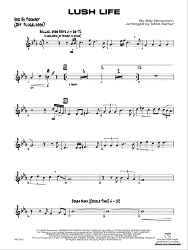 Lush Life: 3rd B-flat Trumpet