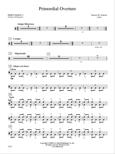 Primordial Overture: 2nd Percussion