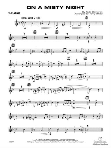 On a Misty Night: 1st B-flat Clarinet