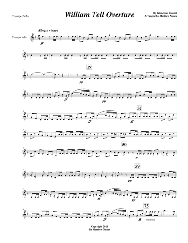 William Tell Overture (Trumpet solo)