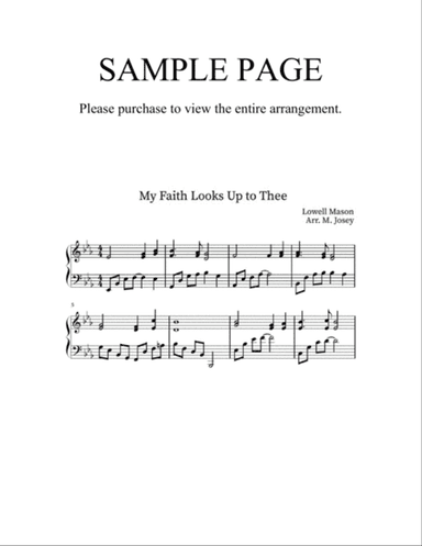 My Faith Looks Up to Thee