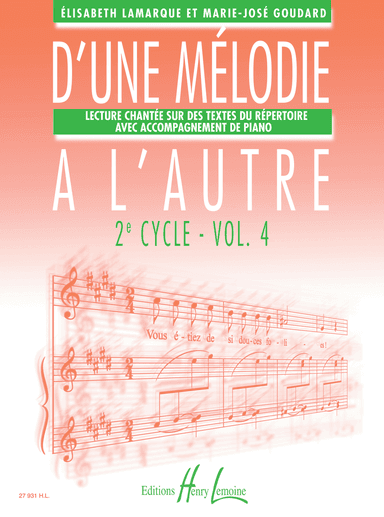 D'une melodie a l'autre - Volume 4