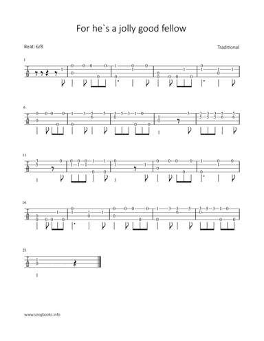 For he‘s a jolly good fellow