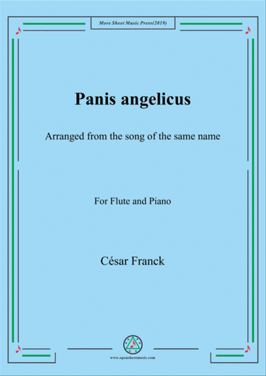 Franck-Panis angelicus,for Flute and Piano