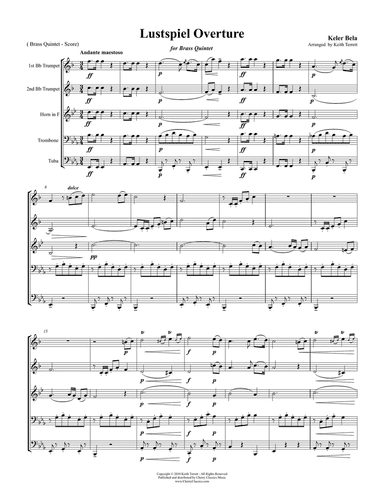 Lustspiel Overture for Brass Quintet
