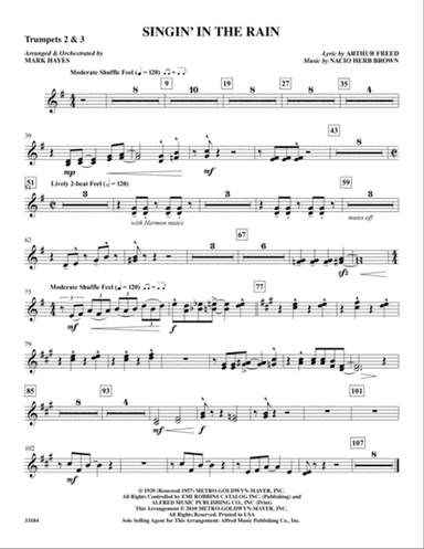 Singin' in the Rain: 2nd & 3rd Trumpet