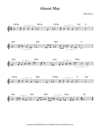 Almost May Lead Sheet