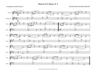 Minuet In F Major, K. 2