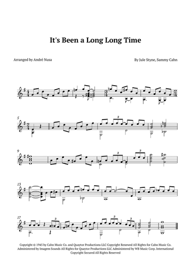 It's Been A Long, Long Time