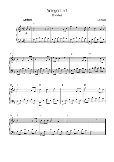 Wiegenlied (Lullaby)