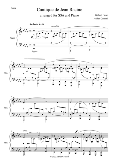 Cantique de Jean Racine