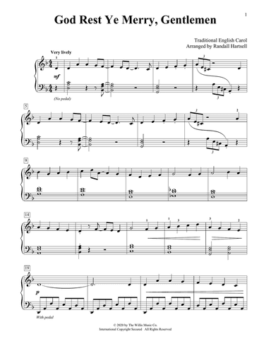 God Rest Ye Merry, Gentlemen (arr. Randall Hartsell)