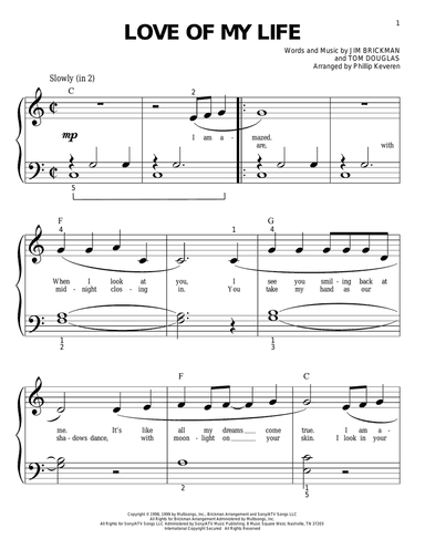 Love Of My Life (arr. Phillip Keveren)