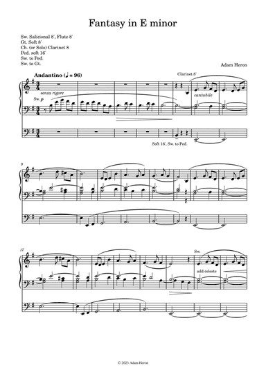 Fantasy in E minor