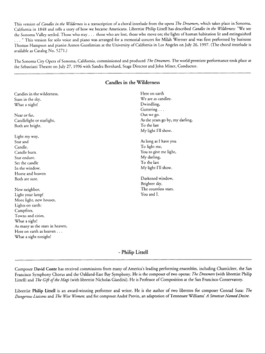 The Dreamers: Candles in the Wilderness (Downloadable)