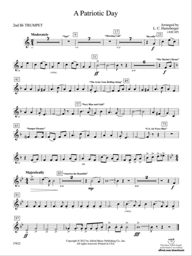 A Patriotic Day: 2nd B-flat Trumpet