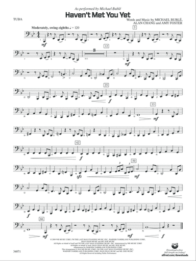 Haven't Met You Yet: Tuba