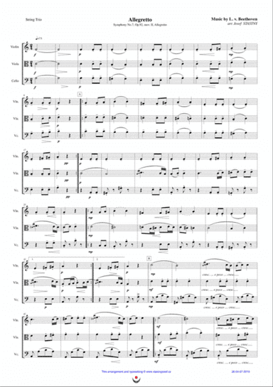 Allegretto (Beethoven: Symphony No.7, mov. II, excerpt)