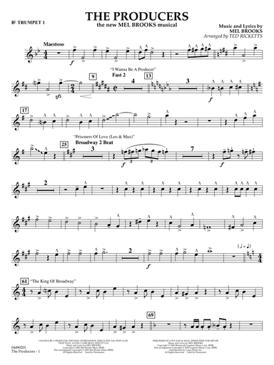 The Producers (arr. Ted Ricketts) - Bb Trumpet 1
