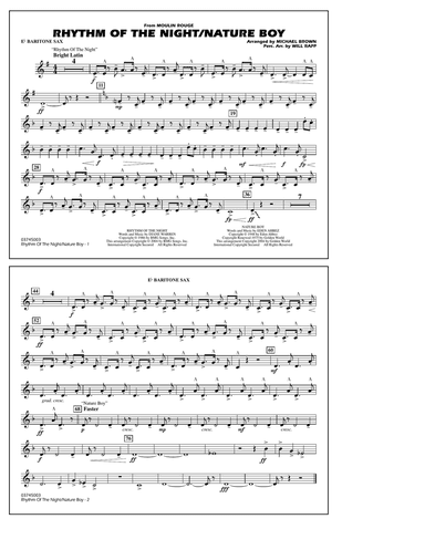 Rhythm of the Night / Nature Boy (from Moulin Rouge) - Eb Baritone Sax