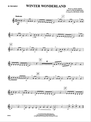 Winter Wonderland: 1st B-flat Trumpet