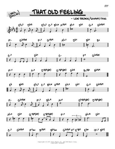 That Old Feeling (arr. David Hazeltine)