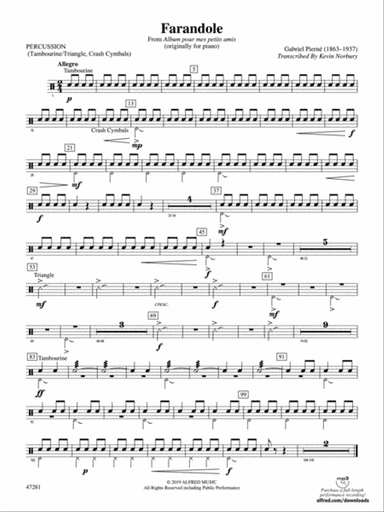 Farandole: 1st Percussion