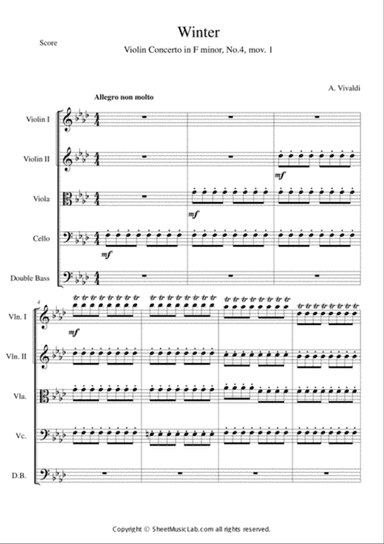 The Four Seasons - Winter 1st Movement