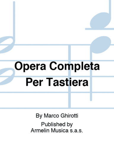Opera Completa Per Tastiera