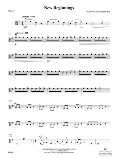 New Beginnings: Viola