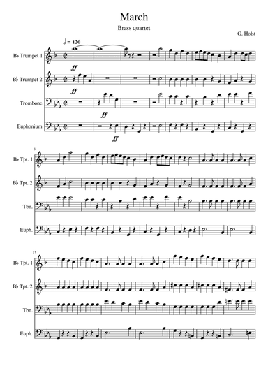 March - First Suite in Eb