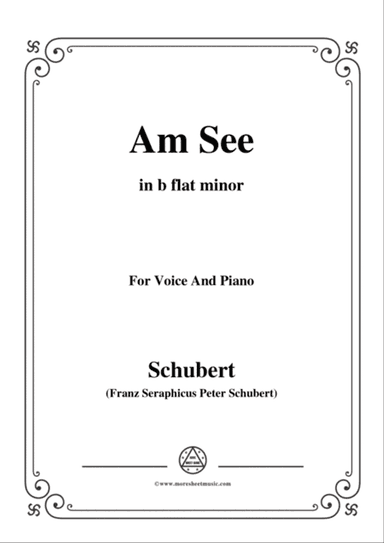 Schubert-Am See,in b flat minor,for Voice&Piano