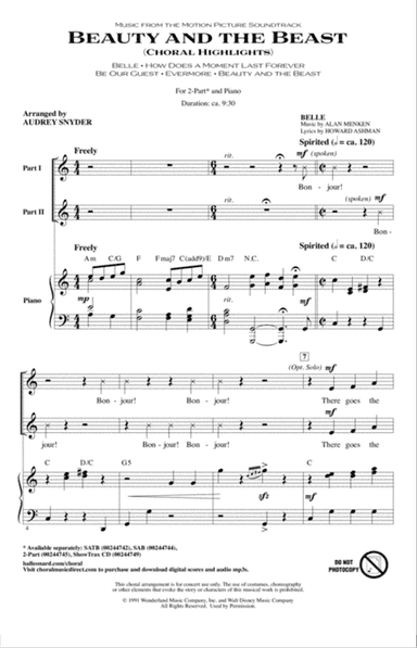 Beauty and The Beast (Choral Highlights)