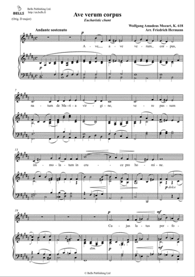 Ave verum corpus, K. 618 (B Major)