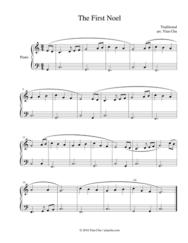 The First Noel (Easy Piano / Piano Solo)