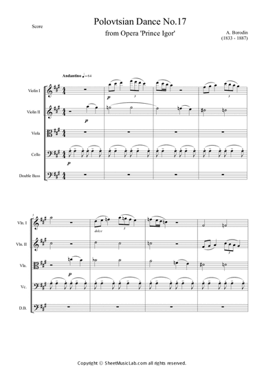 Polovtsian Dance No.17 (from Opera 'Prince Igor')