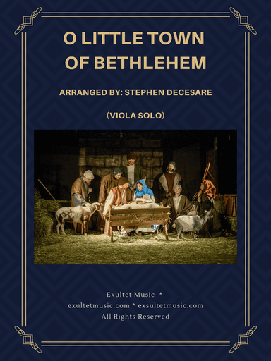 O Little Town Of Bethlehem (Viola solo and Piano)