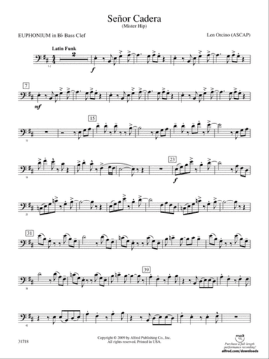 Señor Cadera (Mister Hip): (wp) B-flat Baritone B.C.