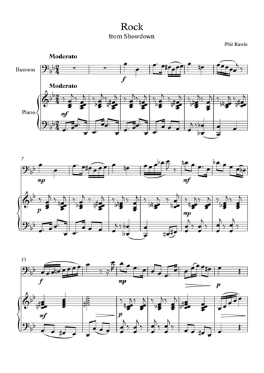 Showdown - Bassoon and Piano