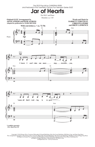 Jar Of Hearts (adapted by Mark Brymer)