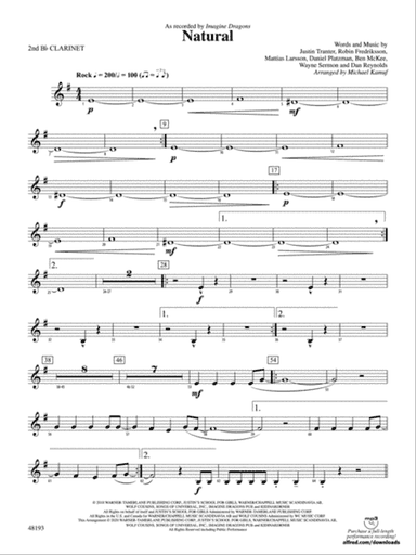 Natural: 2nd B-flat Clarinet