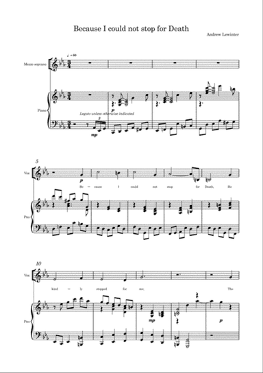 Because I could not stop for Death