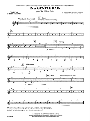 In a Gentle Rain: (wp) E-flat Tuba T.C.