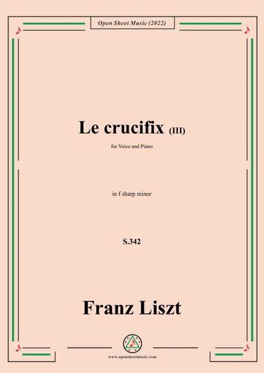 Liszt-Le crucifix III,S.342,in f sharp minor