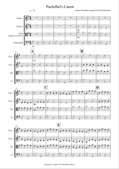 Pachelbel's Canon for String Trio