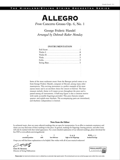 Allegro: Score