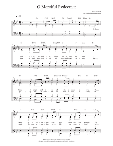 O Merciful Redeemer (Thaxted)