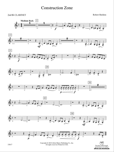 Construction Zone: 2nd B-flat Clarinet