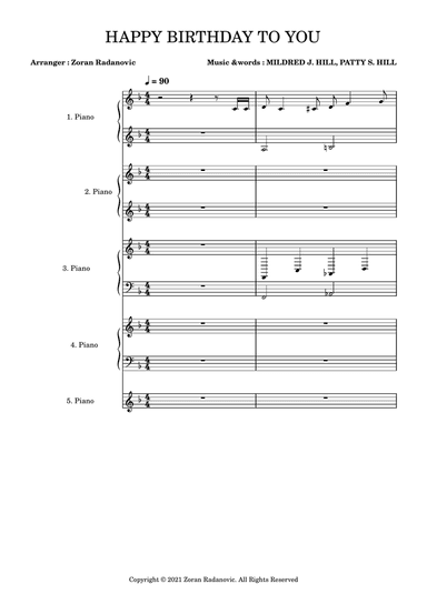 Happy birthday to you - Gershwin style