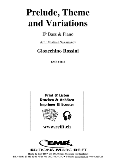 Prelude, Theme and Variations